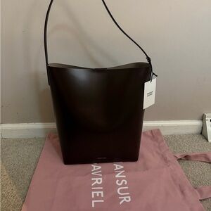 Mansur Gavriel Everyday Cabas Rich Brown Leather Tote